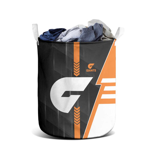 Greater Western Sydney Giants Laundry Basket Modern Geometric Sports Graphic Style