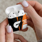 Greater Western Sydney Giants AirPods Case Modern Geometric Sports Graphic Style