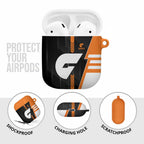 Greater Western Sydney Giants AirPods Case Modern Geometric Sports Graphic Style