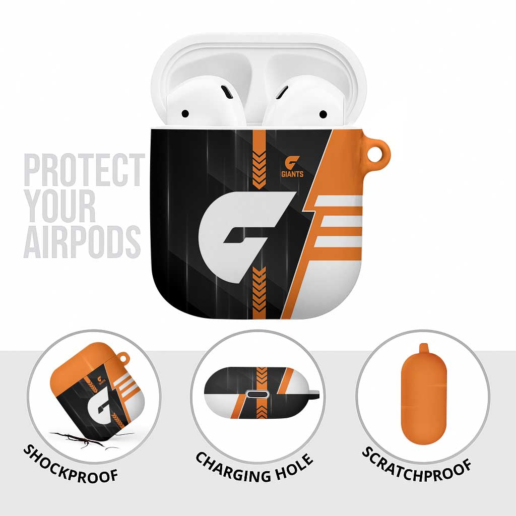Greater Western Sydney Giants AirPods Case Modern Geometric Sports Graphic Style