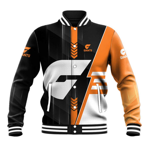 Personalized Greater Western Sydney Giants Baseball Jacket Modern Geometric Sports Graphic Style