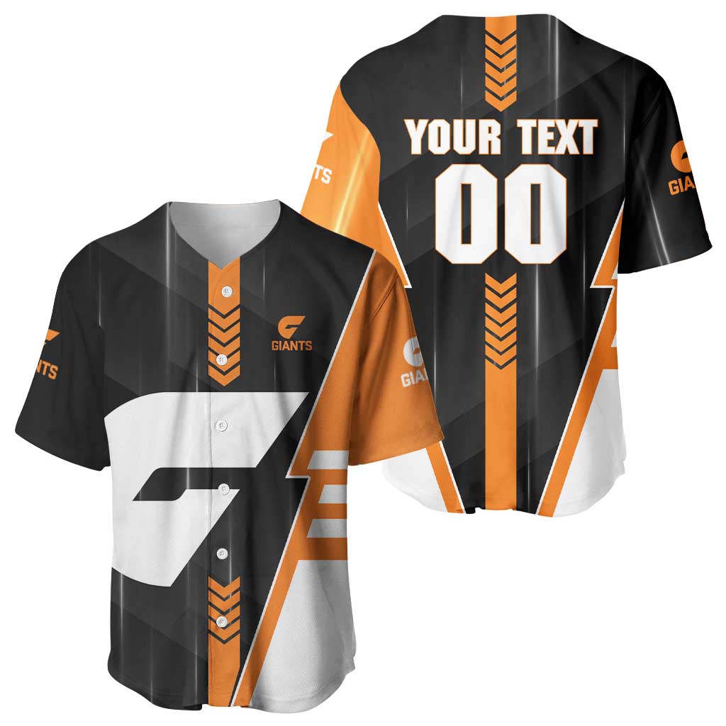 Personalized Greater Western Sydney Giants Baseball Jersey Modern Geometric Sports Graphic Style