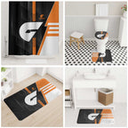 Greater Western Sydney Giants Bathroom Set Modern Geometric Sports Graphic Style