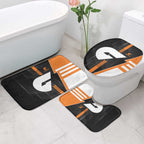 Greater Western Sydney Giants Bathroom Set Modern Geometric Sports Graphic Style