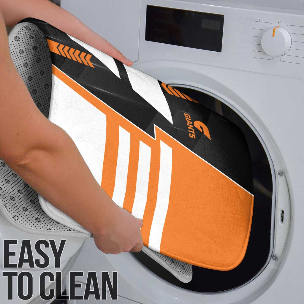 Greater Western Sydney Giants Bathroom Set Modern Geometric Sports Graphic Style