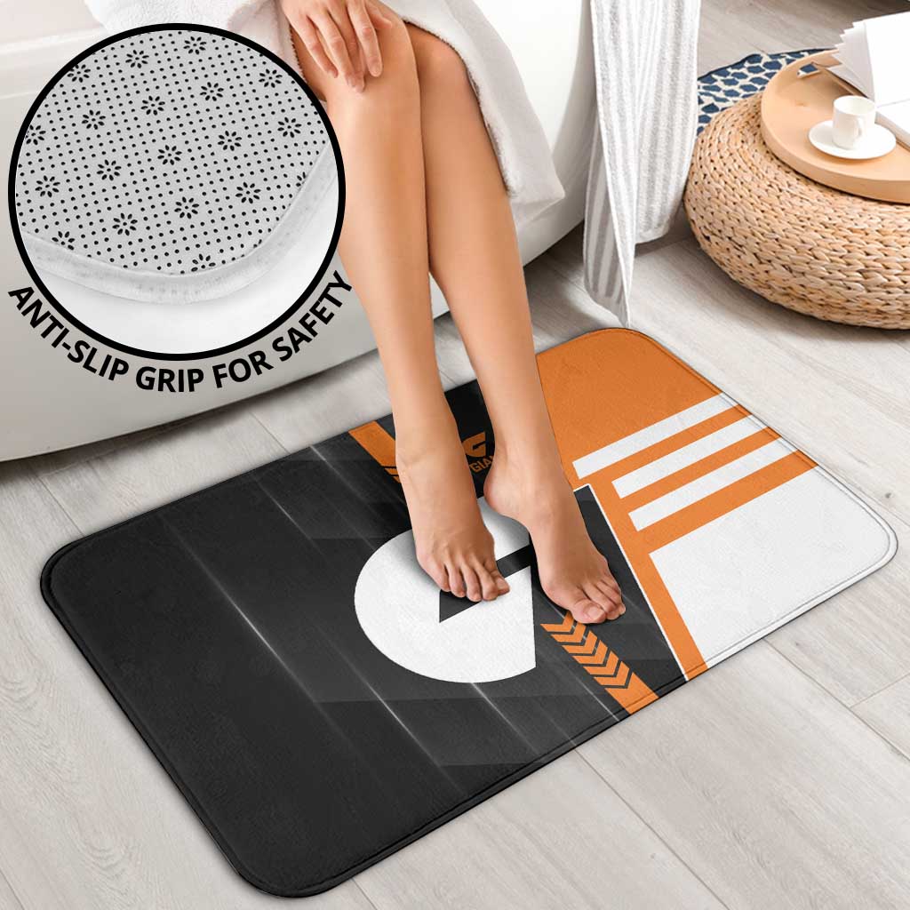 Greater Western Sydney Giants Bathroom Set Modern Geometric Sports Graphic Style