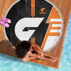 Greater Western Sydney Giants Beach Blanket Modern Geometric Sports Graphic Style