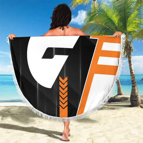 Greater Western Sydney Giants Beach Blanket Modern Geometric Sports Graphic Style