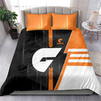 Greater Western Sydney Giants Bedding Set Modern Geometric Sports Graphic Style