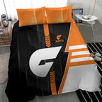 Greater Western Sydney Giants Bedding Set Modern Geometric Sports Graphic Style