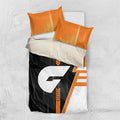 Greater Western Sydney Giants Bedding Set Modern Geometric Sports Graphic Style
