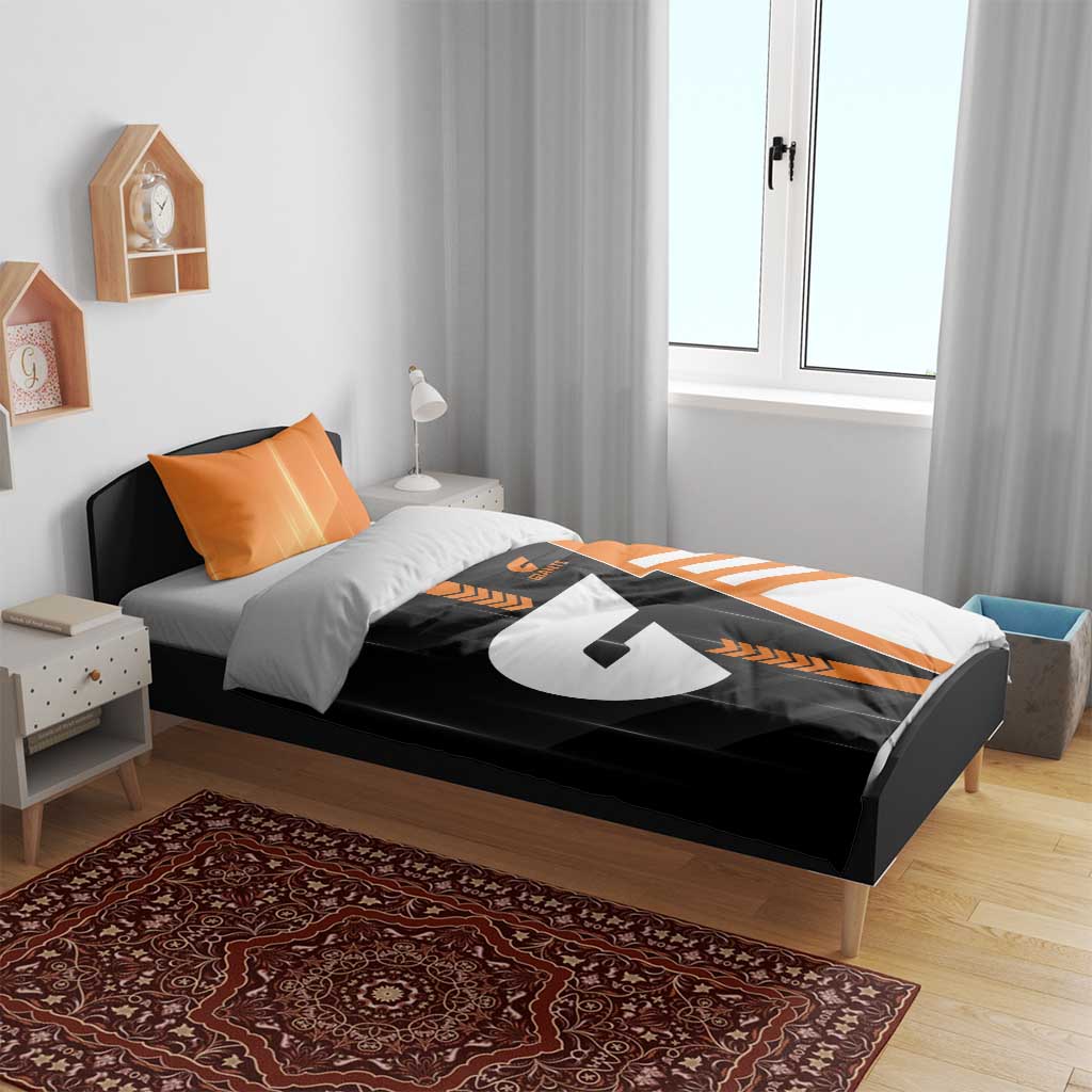 Greater Western Sydney Giants Bedding Set Modern Geometric Sports Graphic Style