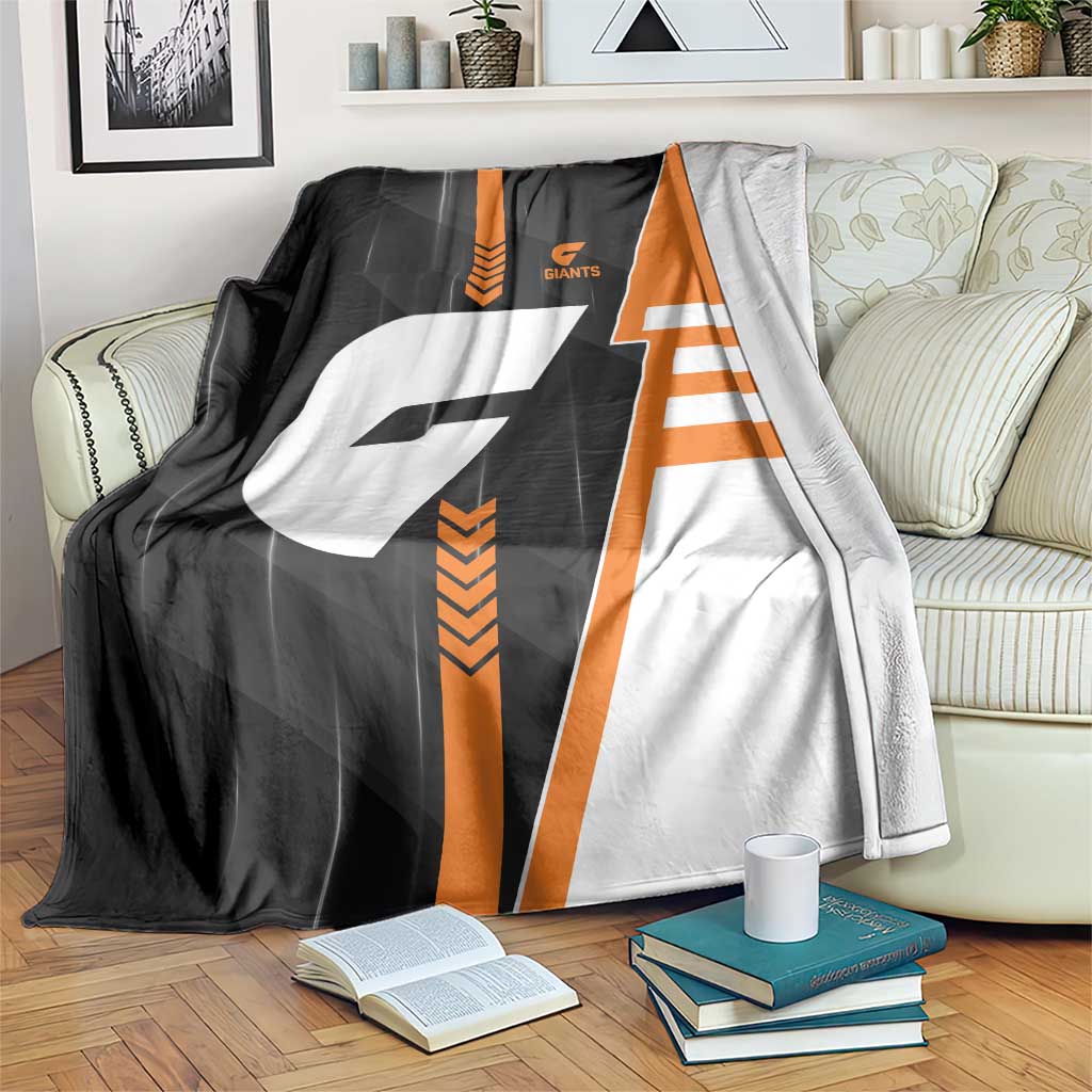 Greater Western Sydney Giants Blanket Modern Geometric Sports Graphic Style