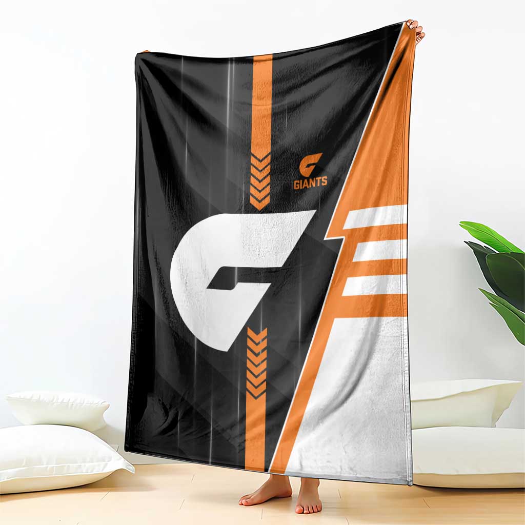 Greater Western Sydney Giants Blanket Modern Geometric Sports Graphic Style