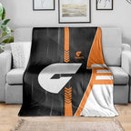 Greater Western Sydney Giants Blanket Modern Geometric Sports Graphic Style