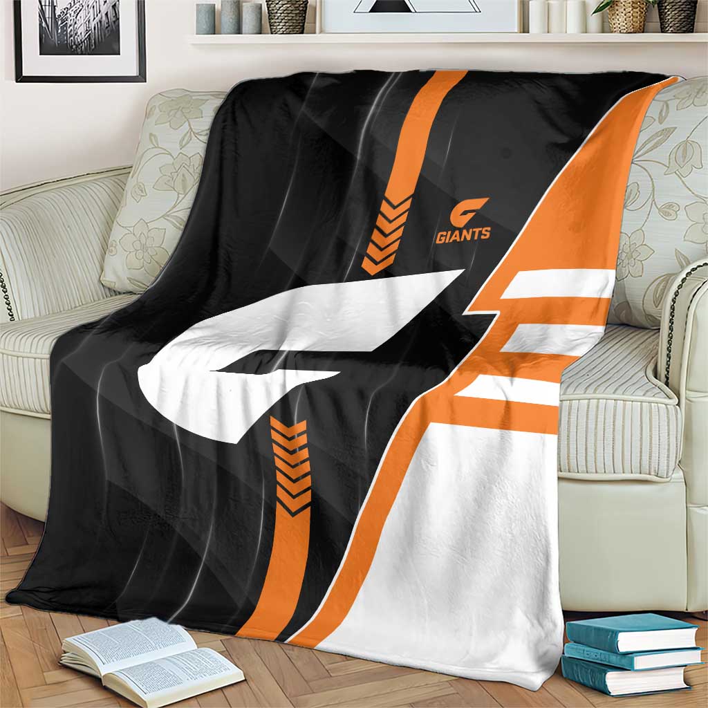 Greater Western Sydney Giants Blanket Modern Geometric Sports Graphic Style