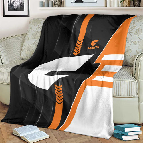 Greater Western Sydney Giants Blanket Modern Geometric Sports Graphic Style