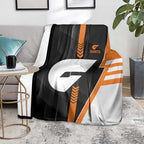 Greater Western Sydney Giants Blanket Modern Geometric Sports Graphic Style
