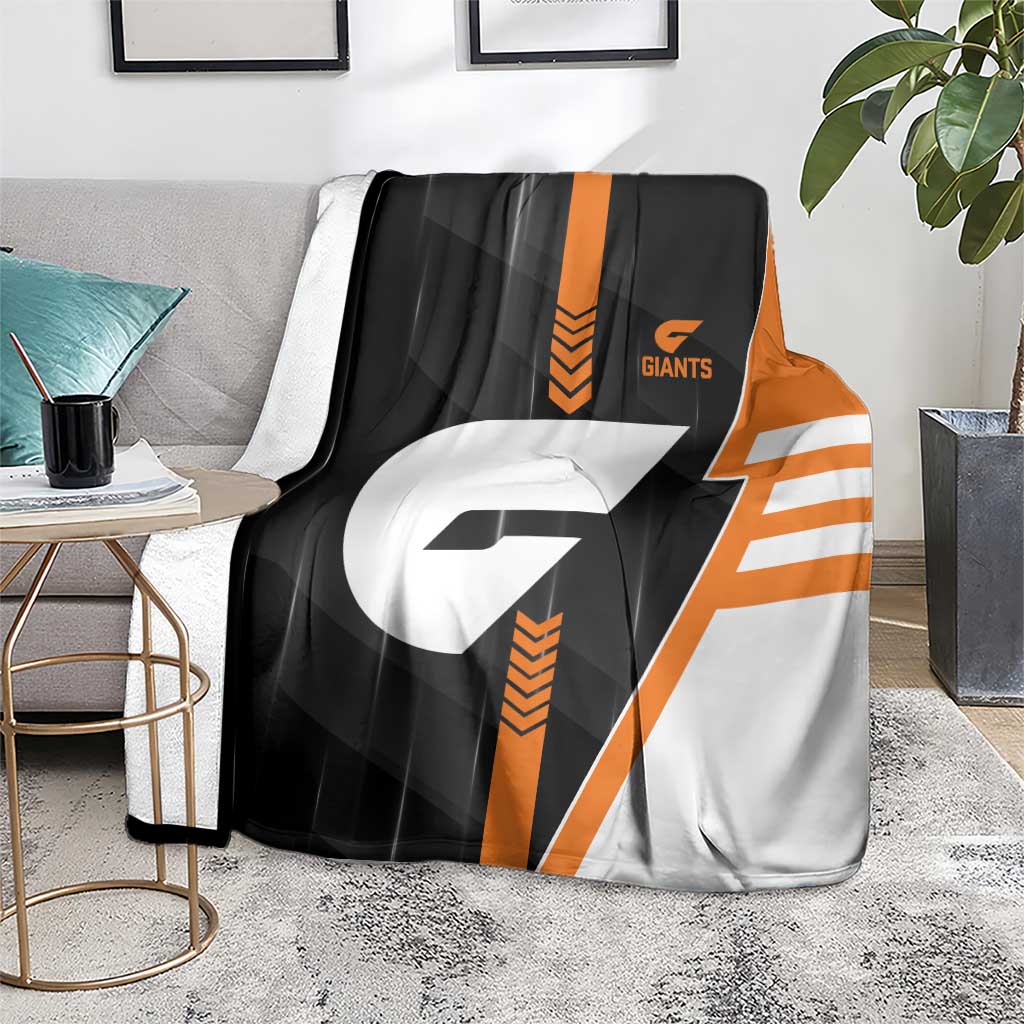 Greater Western Sydney Giants Blanket Modern Geometric Sports Graphic Style