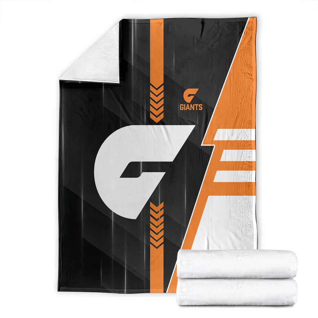 Greater Western Sydney Giants Blanket Modern Geometric Sports Graphic Style
