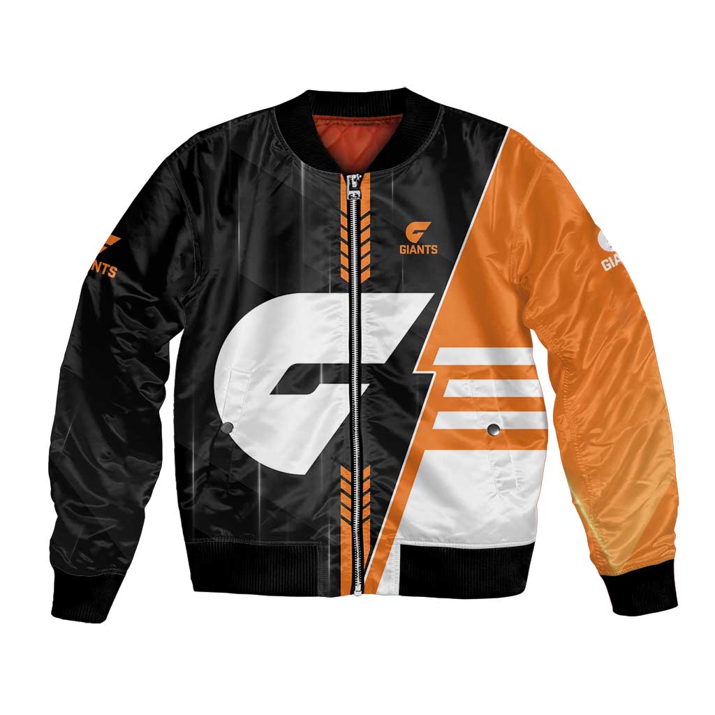 Personalized Greater Western Sydney Giants Bomber Jacket Modern Geometric Sports Graphic Style