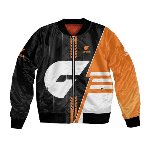 Personalized Greater Western Sydney Giants Bomber Jacket Modern Geometric Sports Graphic Style