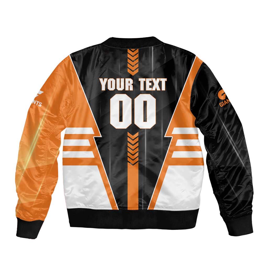 Personalized Greater Western Sydney Giants Bomber Jacket Modern Geometric Sports Graphic Style