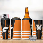Personalized Greater Western Sydney Giants 4 in 1 Can Cooler Tumbler Modern Geometric Sports Graphic Style