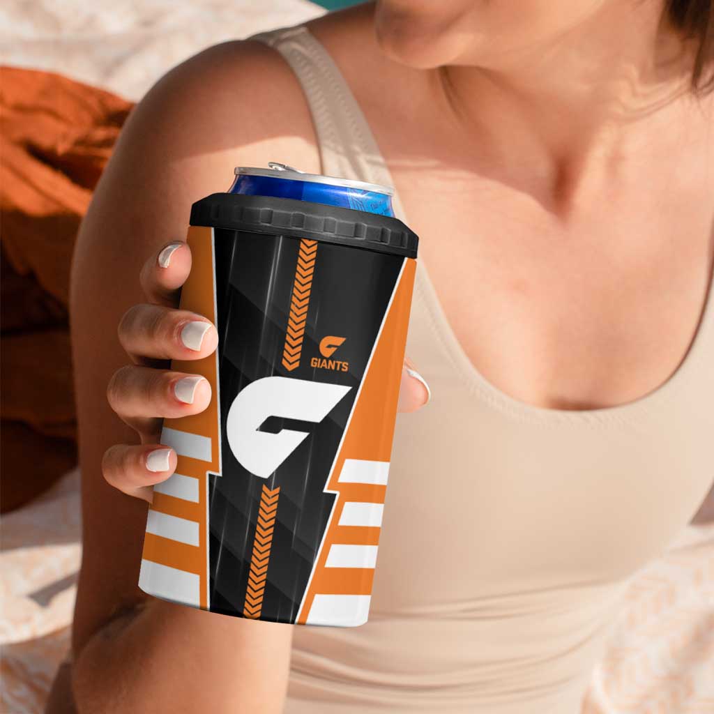 Personalized Greater Western Sydney Giants 4 in 1 Can Cooler Tumbler Modern Geometric Sports Graphic Style