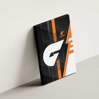 Greater Western Sydney Giants Canvas Wall Art Modern Geometric Sports Graphic Style