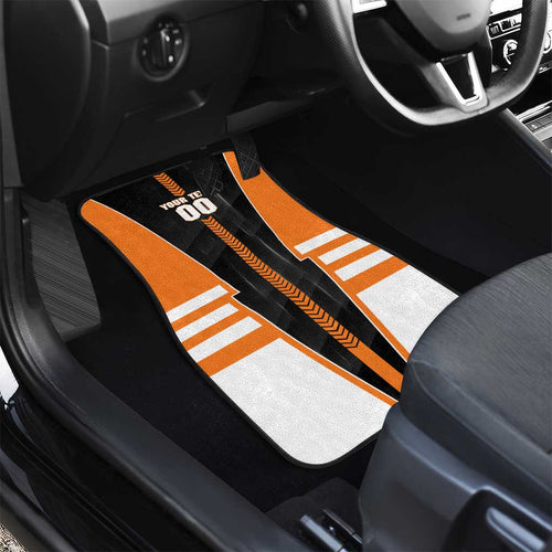 Personalized Greater Western Sydney Giants Car Mats Modern Geometric Sports Graphic Style