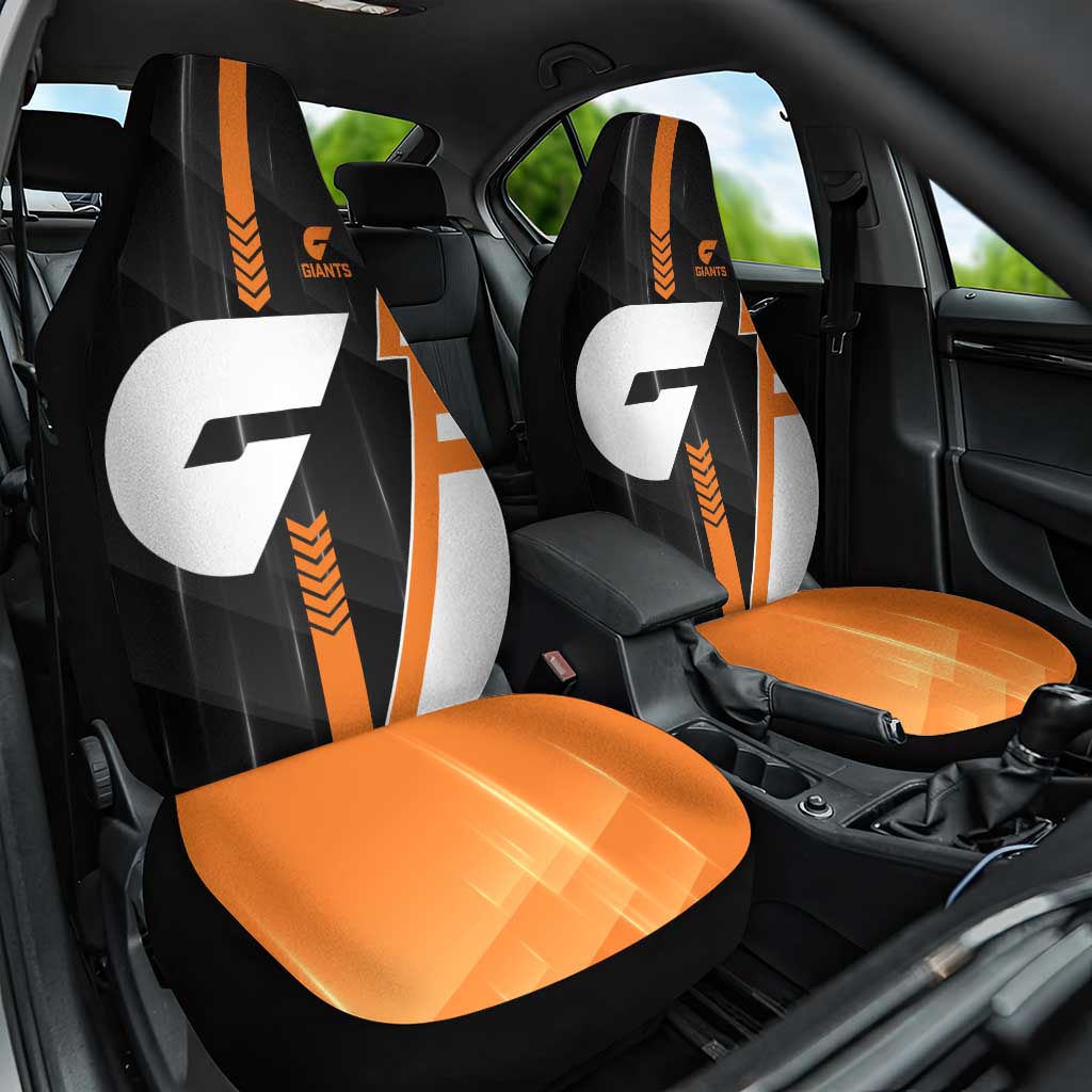 Greater Western Sydney Giants Car Seat Cover Modern Geometric Sports Graphic Style