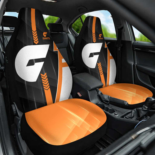 Greater Western Sydney Giants Car Seat Cover Modern Geometric Sports Graphic Style
