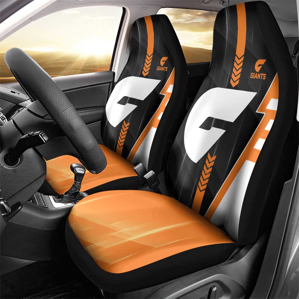 Greater Western Sydney Giants Car Seat Cover Modern Geometric Sports Graphic Style