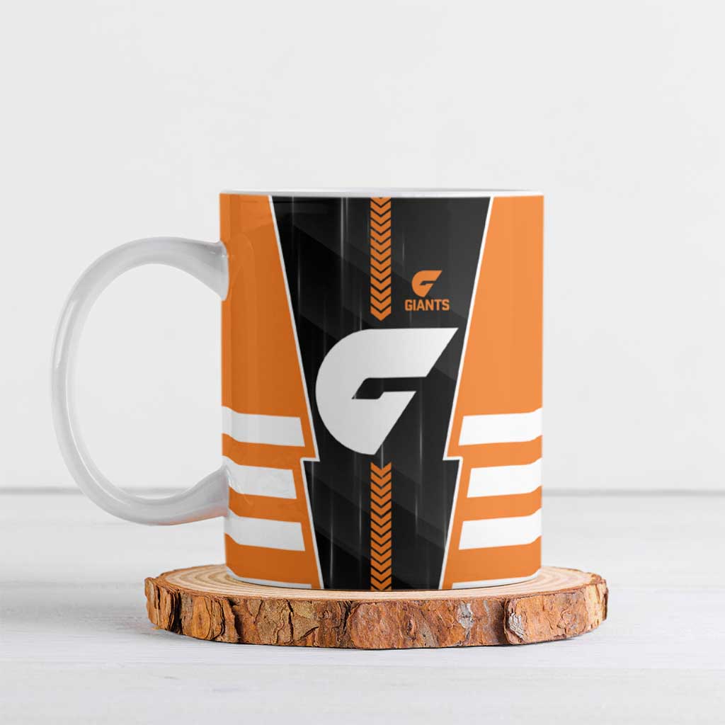 Personalized Greater Western Sydney Giants Ceramic Mug Modern Geometric Sports Graphic Style