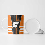 Personalized Greater Western Sydney Giants Ceramic Mug Modern Geometric Sports Graphic Style