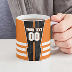 Personalized Greater Western Sydney Giants Ceramic Mug Modern Geometric Sports Graphic Style