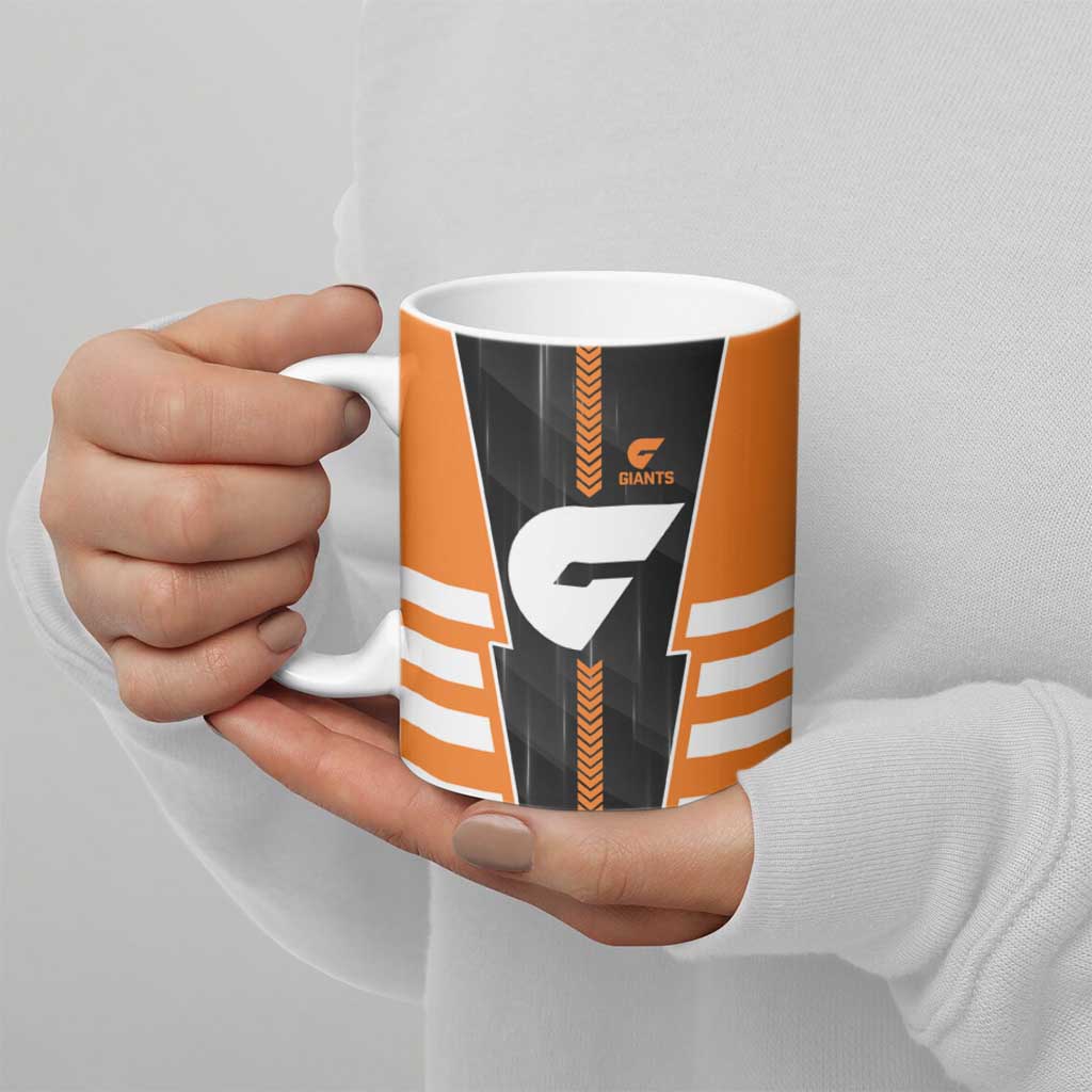Personalized Greater Western Sydney Giants Ceramic Mug Modern Geometric Sports Graphic Style