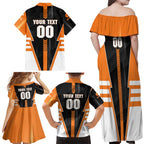 Personalized Greater Western Sydney Giants Family Matching Off Shoulder Maxi Dress and Hawaiian Shirt Modern Geometric Sports Graphic Style