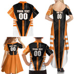 Personalized Greater Western Sydney Giants Family Matching Summer Maxi Dress and Hawaiian Shirt Modern Geometric Sports Graphic Style