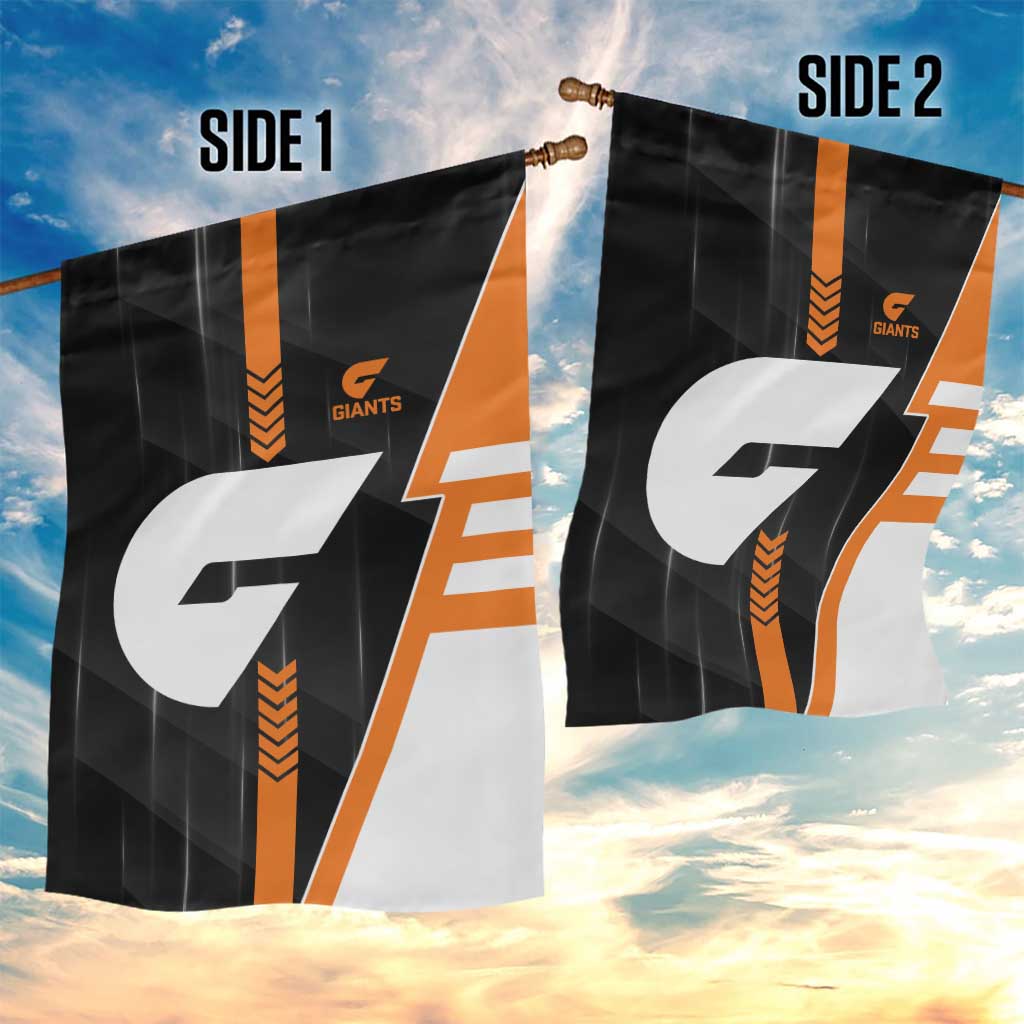 Greater Western Sydney Giants Garden Flag Modern Geometric Sports Graphic Style