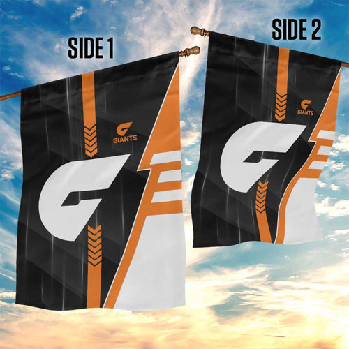 Greater Western Sydney Giants Garden Flag Modern Geometric Sports Graphic Style