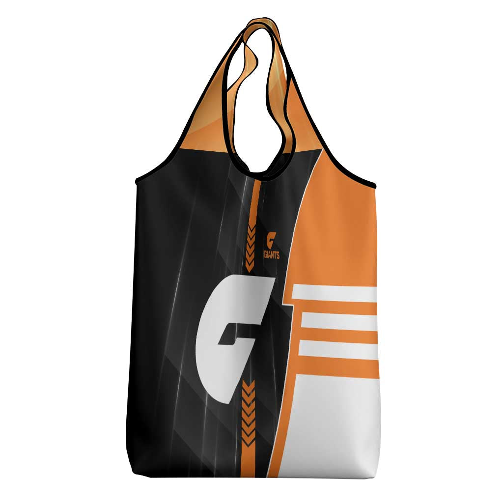Greater Western Sydney Giants Grocery Bag Modern Geometric Sports Graphic Style