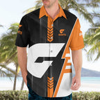 Personalized Greater Western Sydney Giants Hawaiian Shirt Modern Geometric Sports Graphic Style