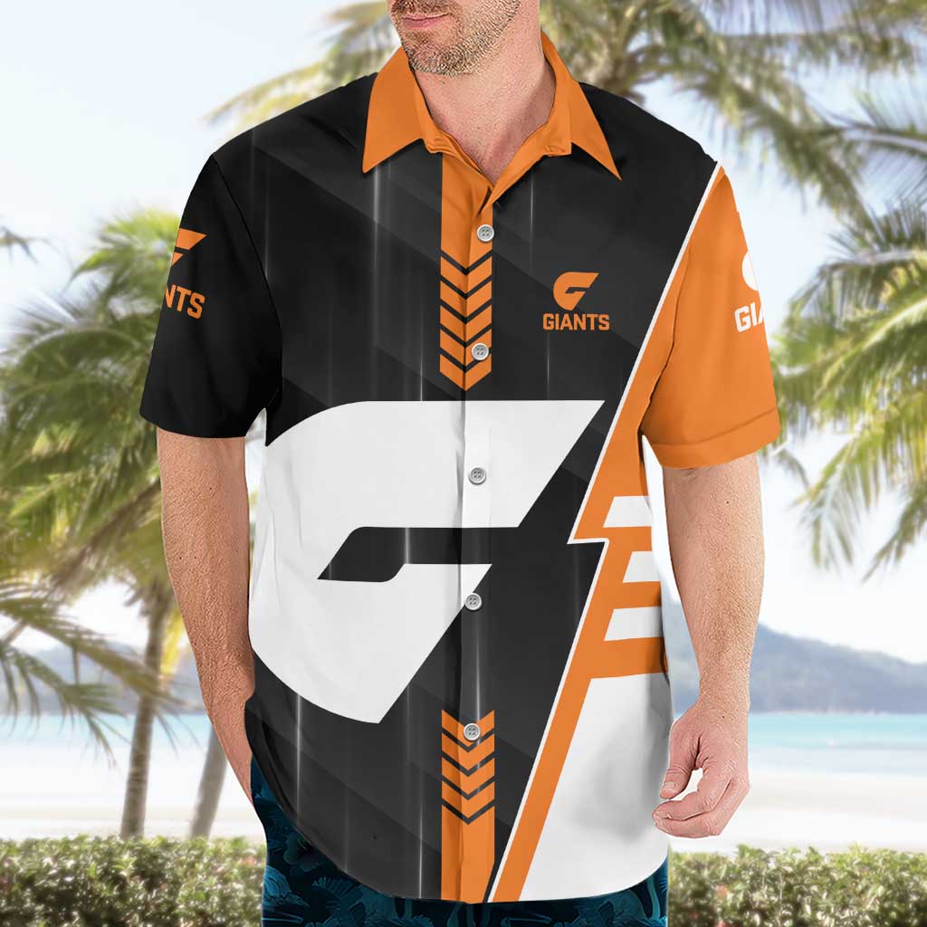 Personalized Greater Western Sydney Giants Hawaiian Shirt Modern Geometric Sports Graphic Style