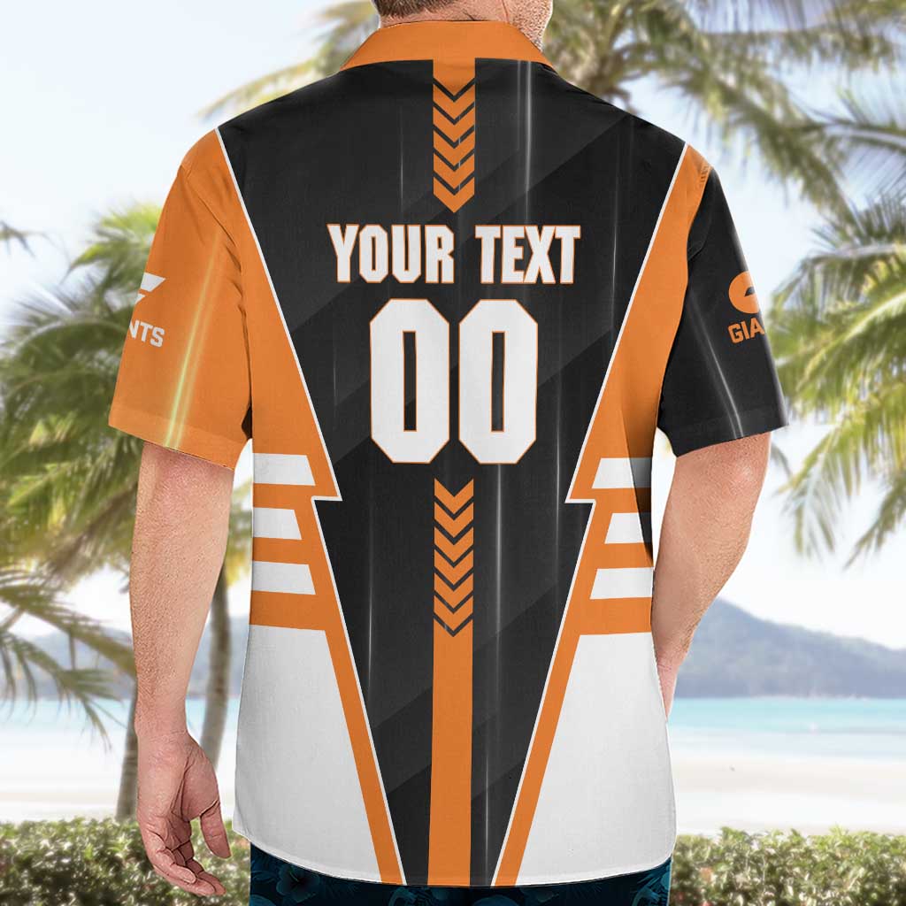 Personalized Greater Western Sydney Giants Hawaiian Shirt Modern Geometric Sports Graphic Style