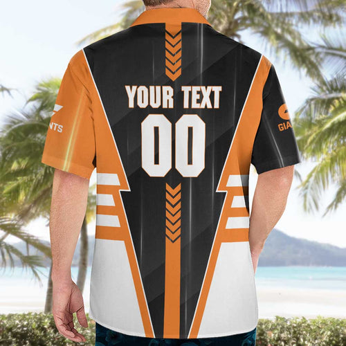 Personalized Greater Western Sydney Giants Hawaiian Shirt Modern Geometric Sports Graphic Style