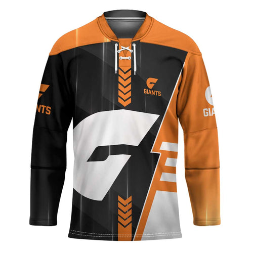 Personalized Greater Western Sydney Giants Hockey Jersey Modern Geometric Sports Graphic Style
