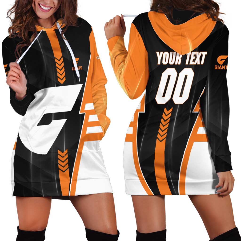 Personalized Greater Western Sydney Giants Hoodie Dress Modern Geometric Sports Graphic Style