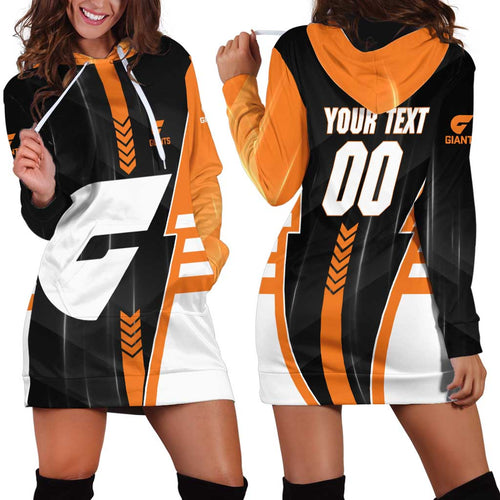 Personalized Greater Western Sydney Giants Hoodie Dress Modern Geometric Sports Graphic Style